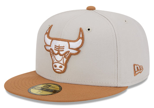 Chicago Bulls 2 Tone Stone/Bronze 59FIFTY Fitted Hat