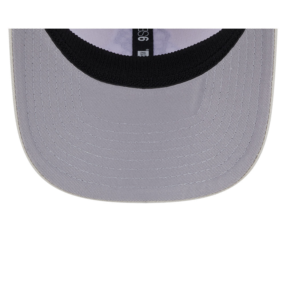 Men's New Era Stone New England Patriots Canvas Trucker 9SEVENTY Stretch-Snap Hat