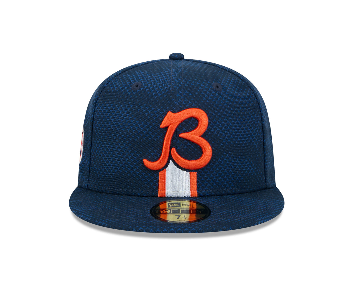 Chicago Bears New Era 2024 Sideline B Navy 59FIFTY Fitted Hat
