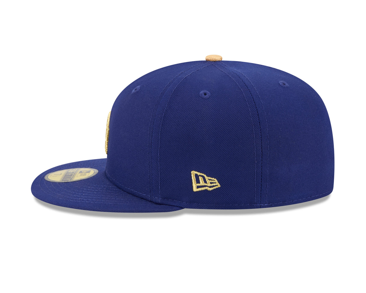 Los Angeles Dodgers New Era Royal Blue MLB Gold Champions 59FIFTY Hat