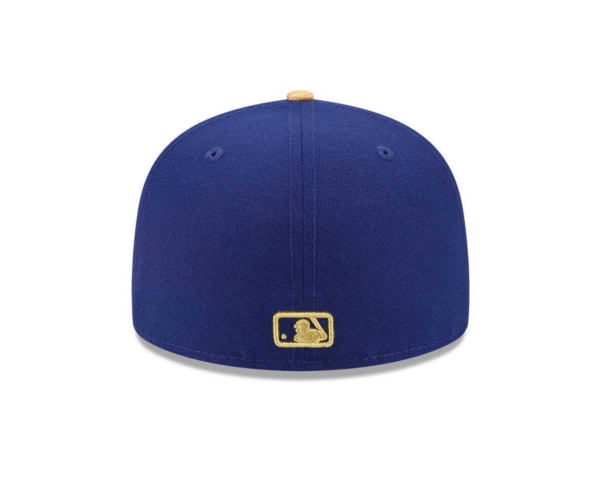Los Angeles Dodgers New Era Royal Blue MLB Gold Champions 59FIFTY Hat