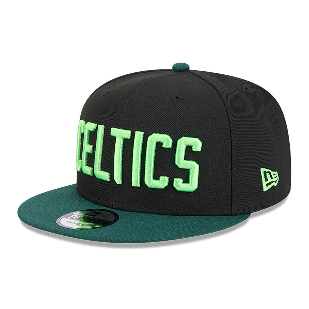 Boston Celtics New Era 2024 City Edition Black/Green 9FIFTY Adjustable Hat