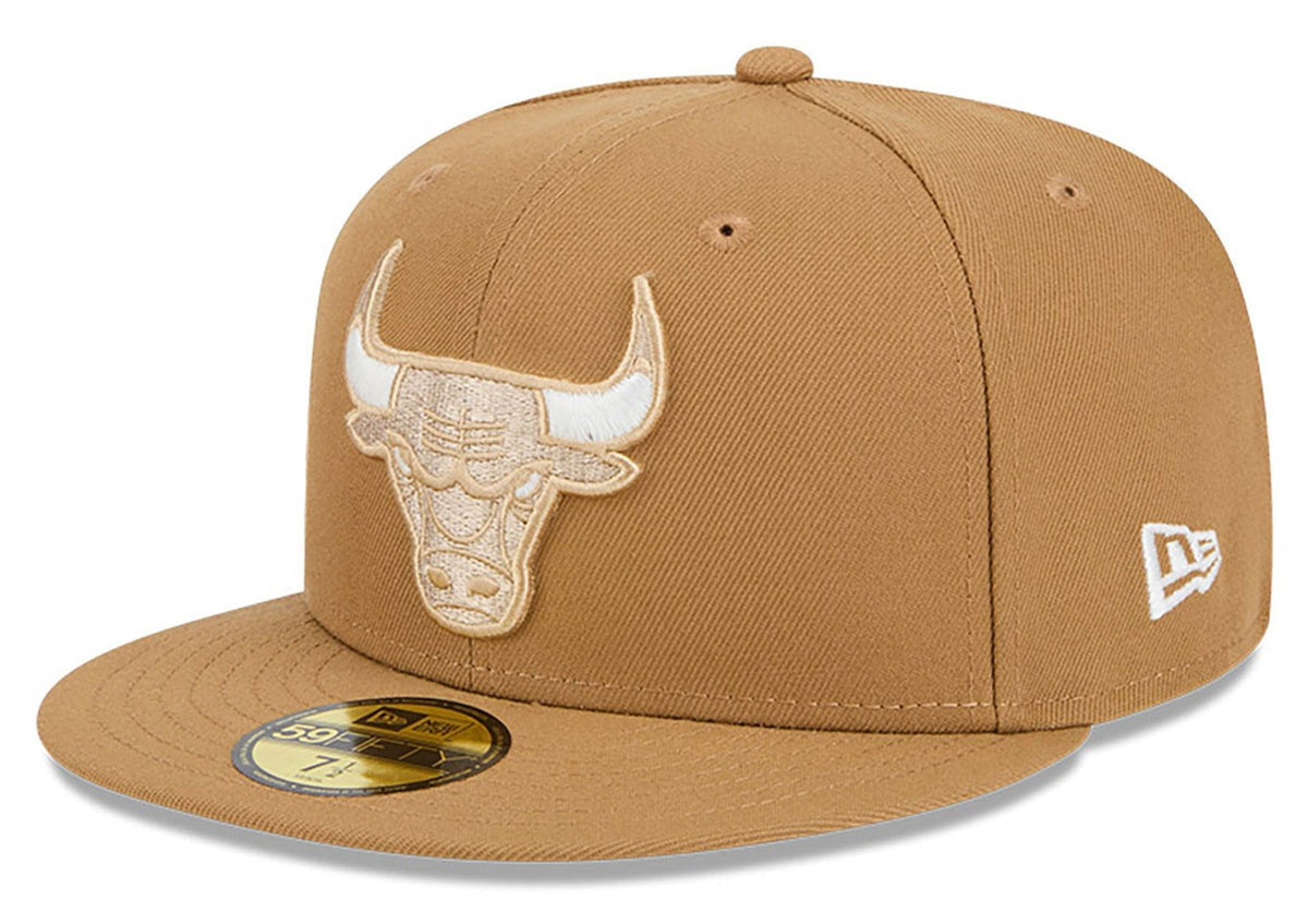 Chicago Bulls New Era 2024 City Edition Official Alternate Wheat 59FIFTY Fitted Hat