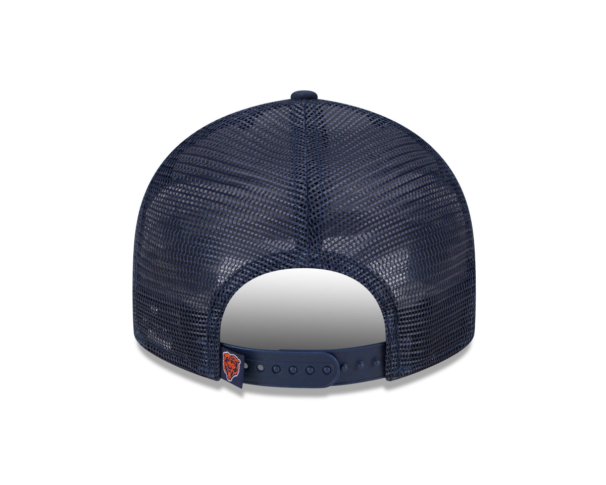 Men's Chicago Bears New Era Navy Primary Low Profile Trucker 9FIFTY Adjustable Hat