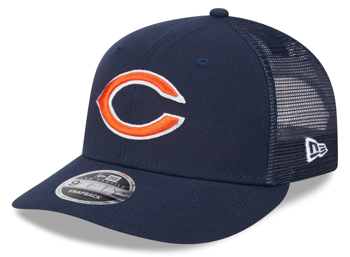 Men's Chicago Bears New Era Navy Low Profile Trucker 9FIFTY Adjustable Hat