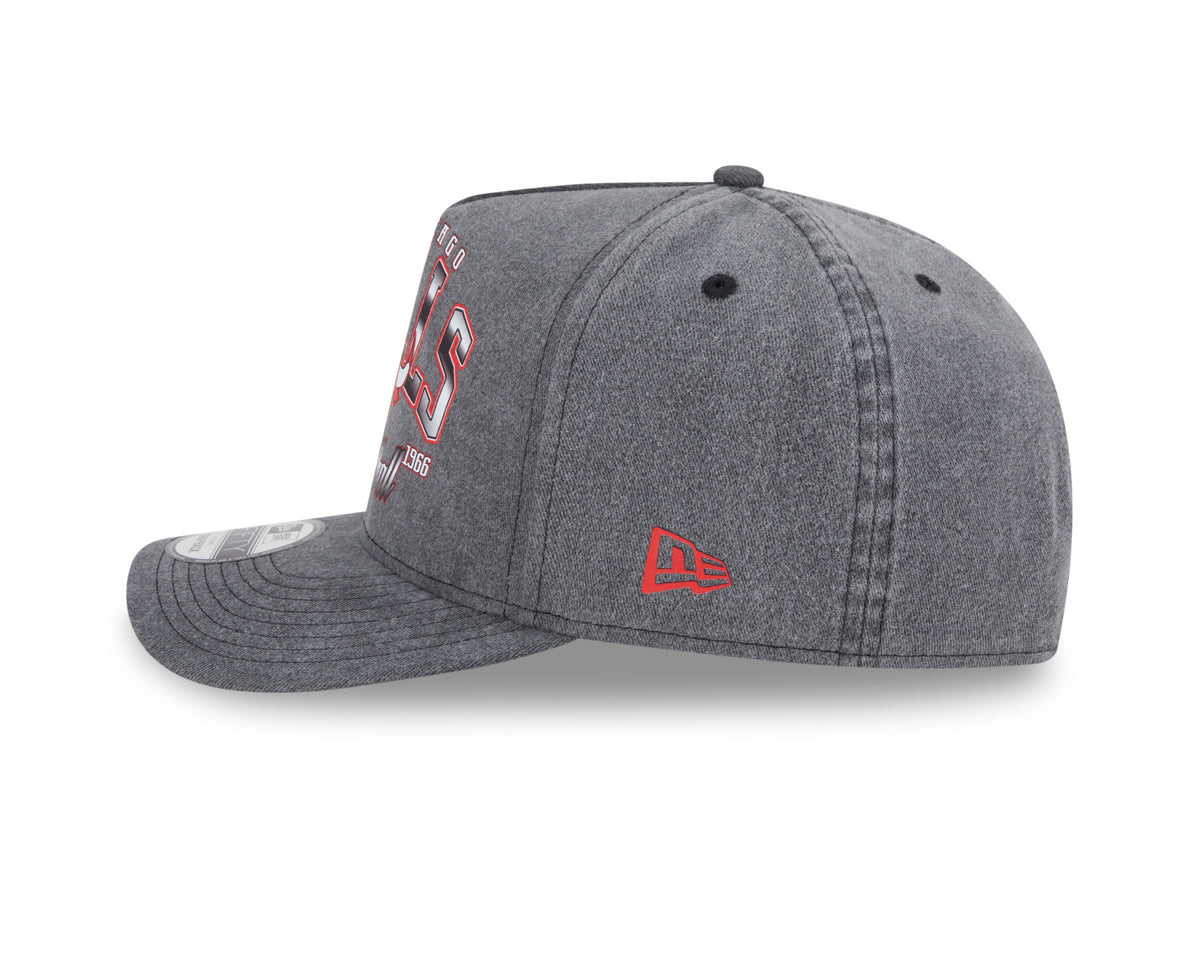 Chicago Bulls New Era Gray Washed 9FIFTY A-Frame Snapback Hat