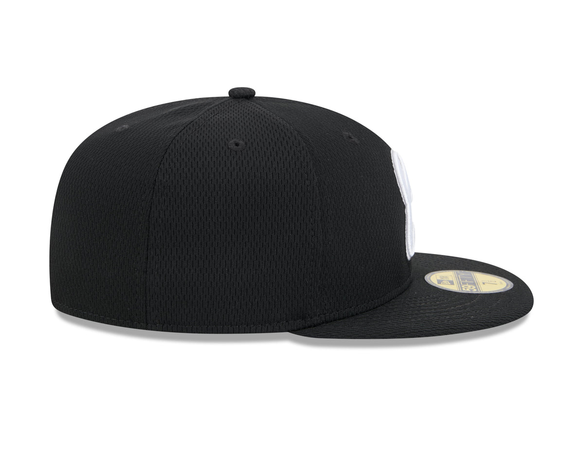 Chicago White Sox New Era Black 2025 Clubhouse Alternate 59FIFTY Fitted Hat