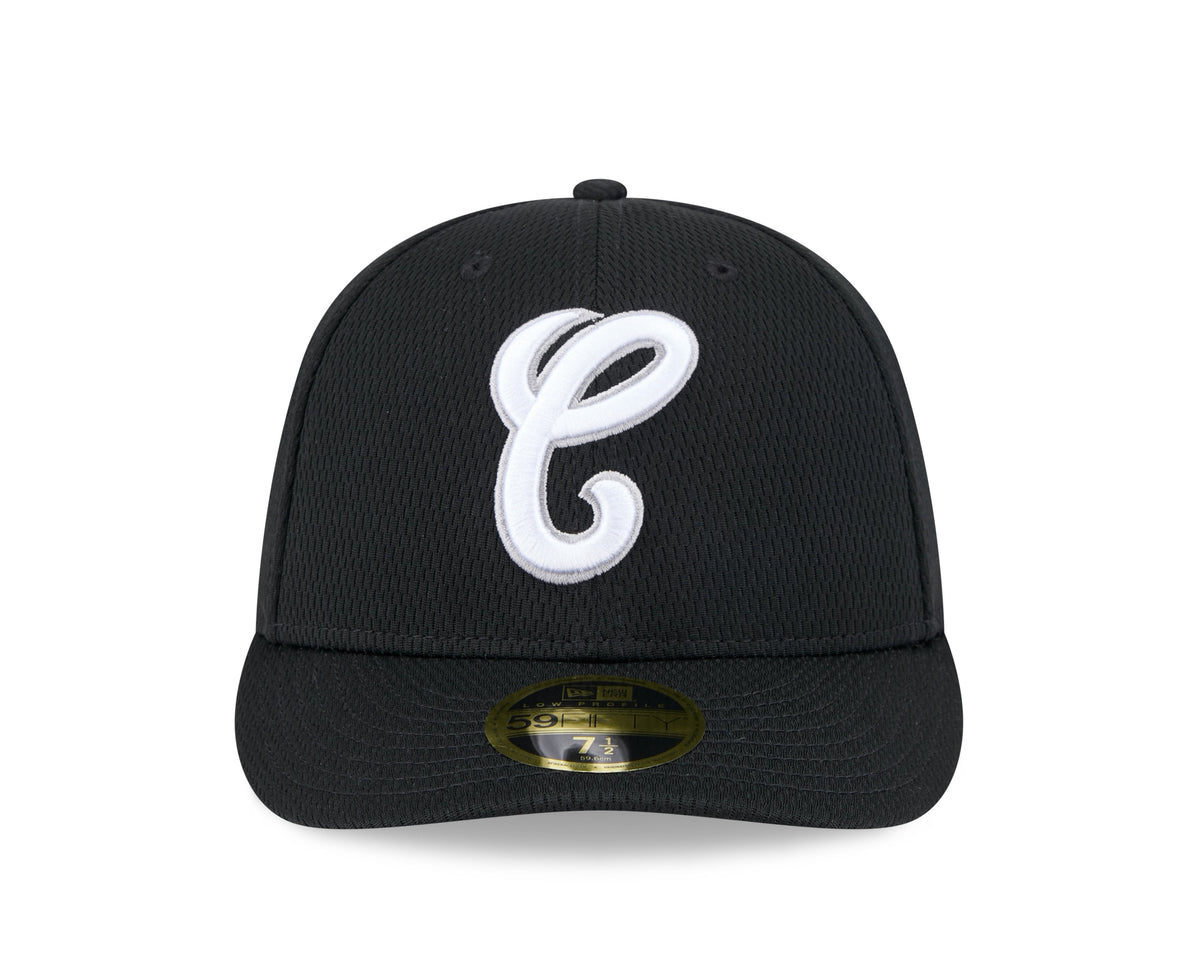 Chicago White Sox New Era Black 2025 Clubhouse Alternate 59FIFTY Low Profile Fitted Hat