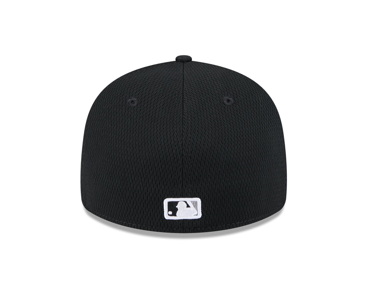 Chicago White Sox New Era Black 2025 Clubhouse Alternate 59FIFTY Low Profile Fitted Hat