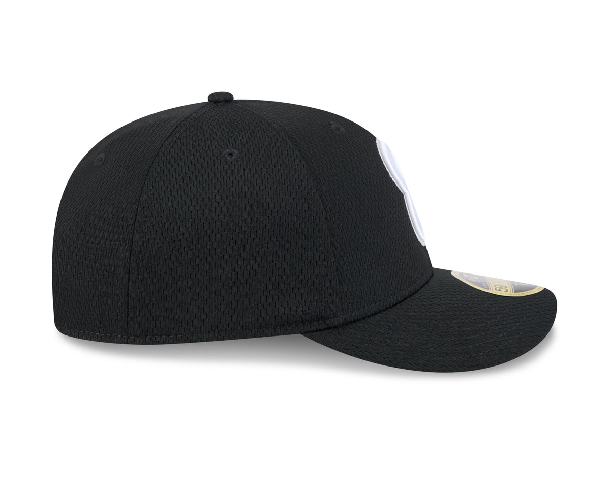 Chicago White Sox New Era Black 2025 Clubhouse Alternate 59FIFTY Low Profile Fitted Hat