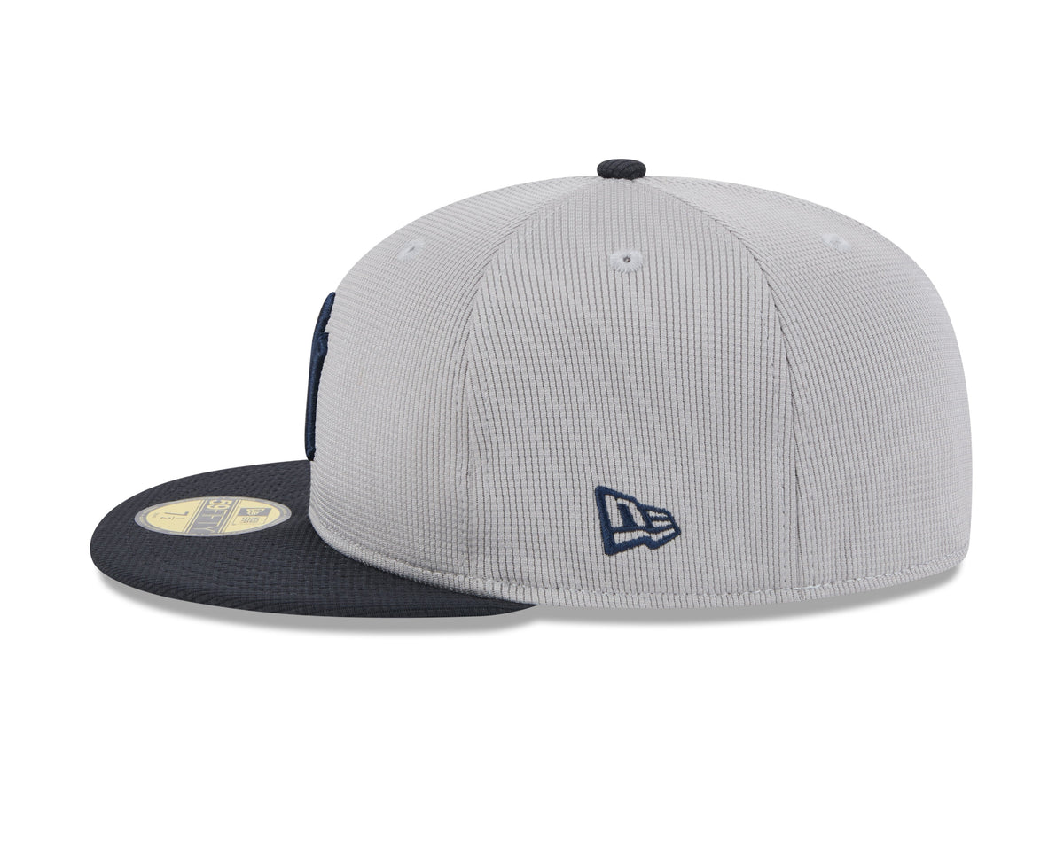 New York Yankees New Era Road Gray 2025 Spring Training 59FIFTY Fitted Hat