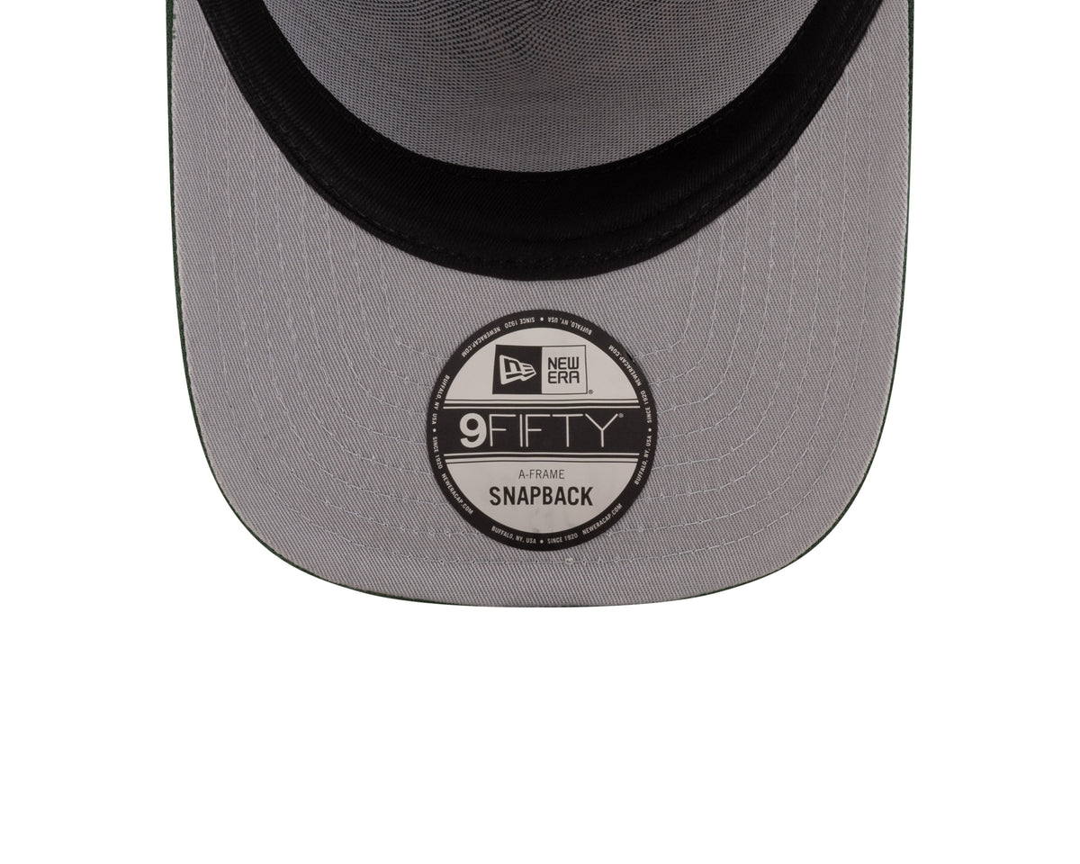 Men's Green Bay Packers New Era 2025 NFL Draft Black A-Frame 9FIFTY Snapback Adjustable Hat