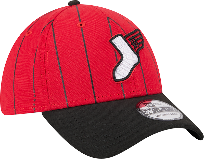 Chicago White Sox 2025 City Connect Red/Black New Era 39THIRTY Flex Fit Hat