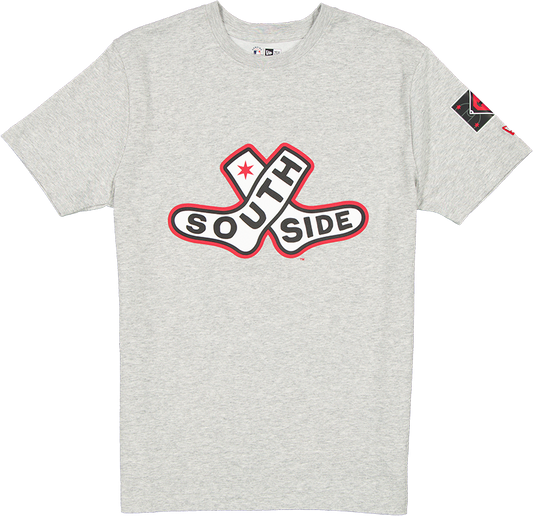 Men's Chicago White Sox 2025 City Connect Heather Gray BP New Era T-Shirt