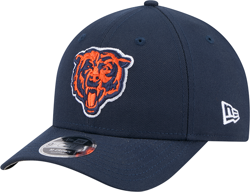 Men's Chicago Bears New Era Primary Logo Navy M-Crown 9FORTY Snapback Adjustable Hat
