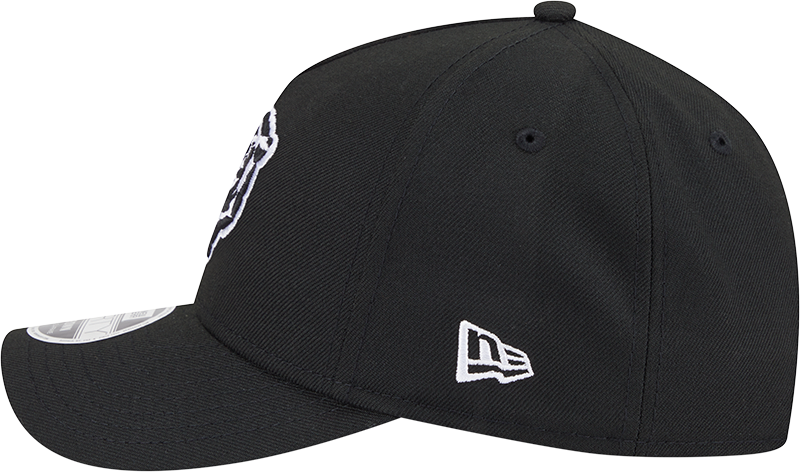 Chicago Bears New Era Black & White Primary 9FORTY A-Frame M-Crown Adjustable Hat