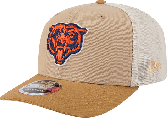 Chicago Bears New Era 2T Tan 9SEVENTY Trucker Adjustable Hat