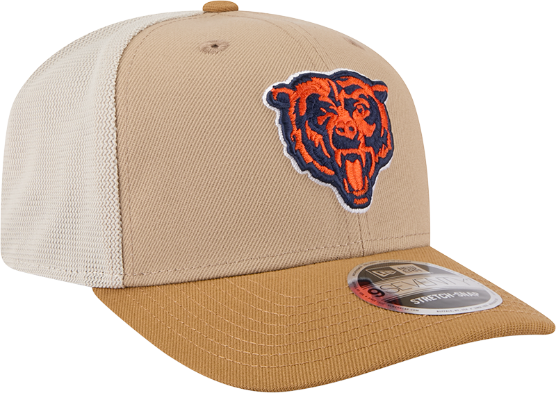 Chicago Bears New Era 2T Tan 9SEVENTY Trucker Adjustable Hat