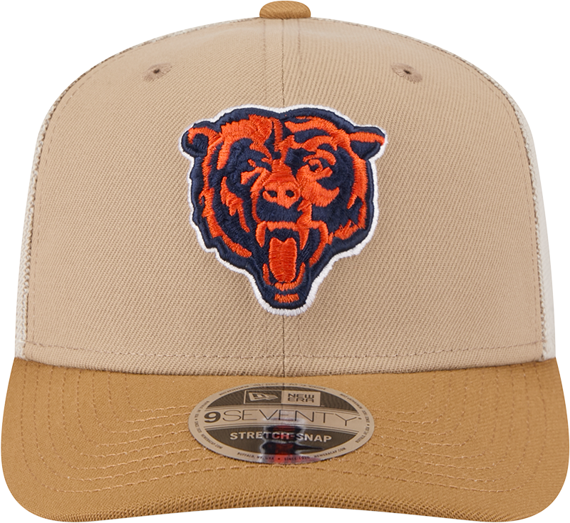Chicago Bears New Era 2T Tan 9SEVENTY Trucker Adjustable Hat