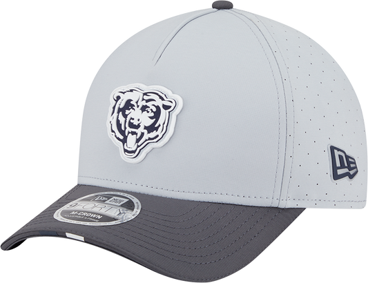 Men's Chicago Bears New Era Gray/Graphite 2025 NFL Training Camp 9FORTY M-Crown Adjustable A-Frame Hat
