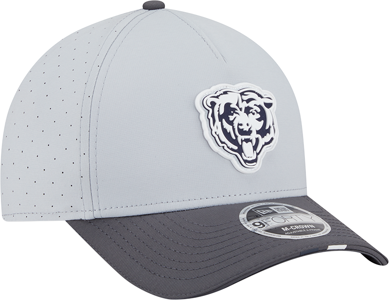 Men's Chicago Bears New Era Gray/Graphite 2025 NFL Training Camp 9FORTY M-Crown Adjustable A-Frame Hat