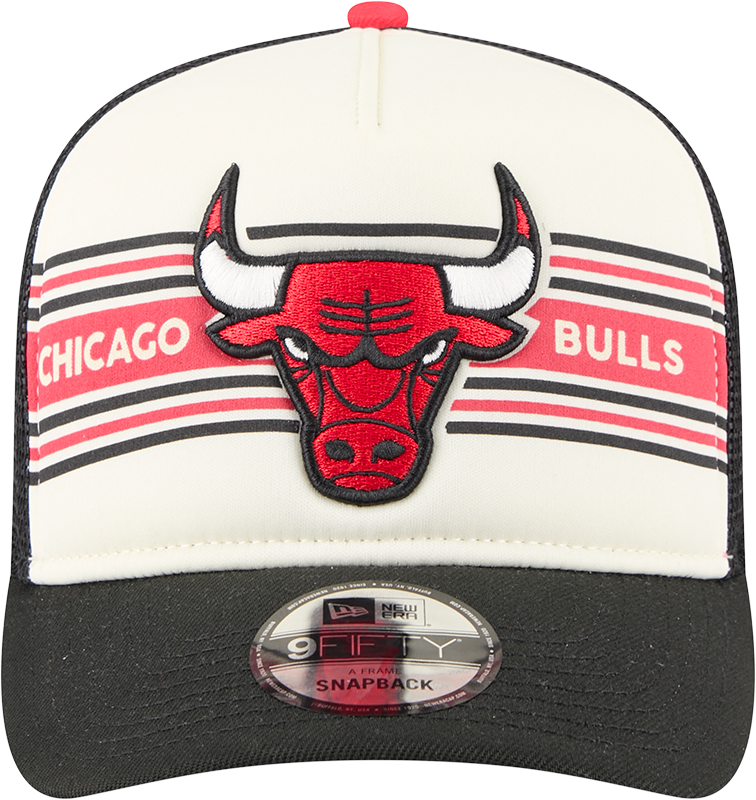 Chicago Bulls New Era Banner A-Frame Trucker 9FIFTY Snapback Hat