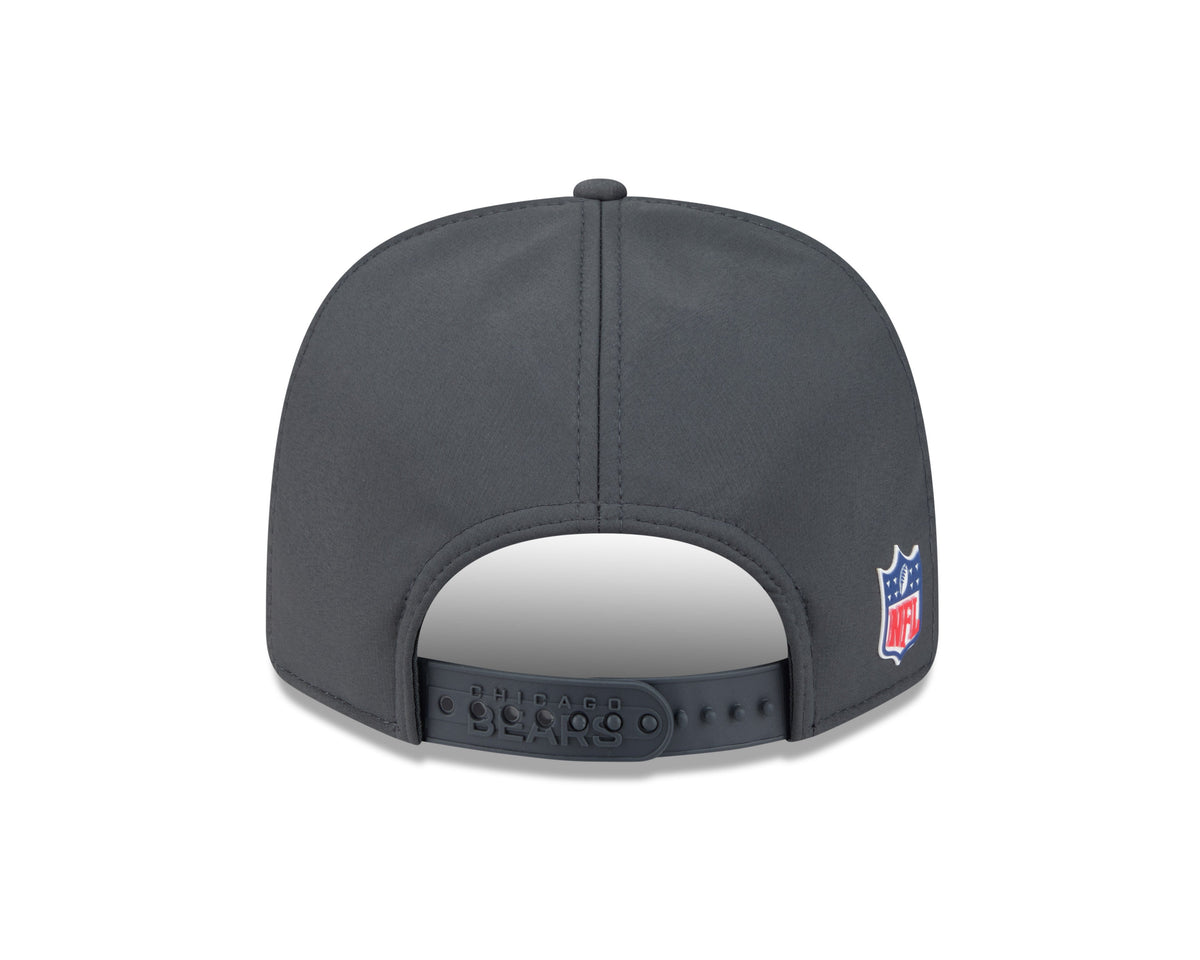 Men's Chicago Bears New Era Graphite 2025 Sideline 9SEVENTY Cold Adjustable Hat