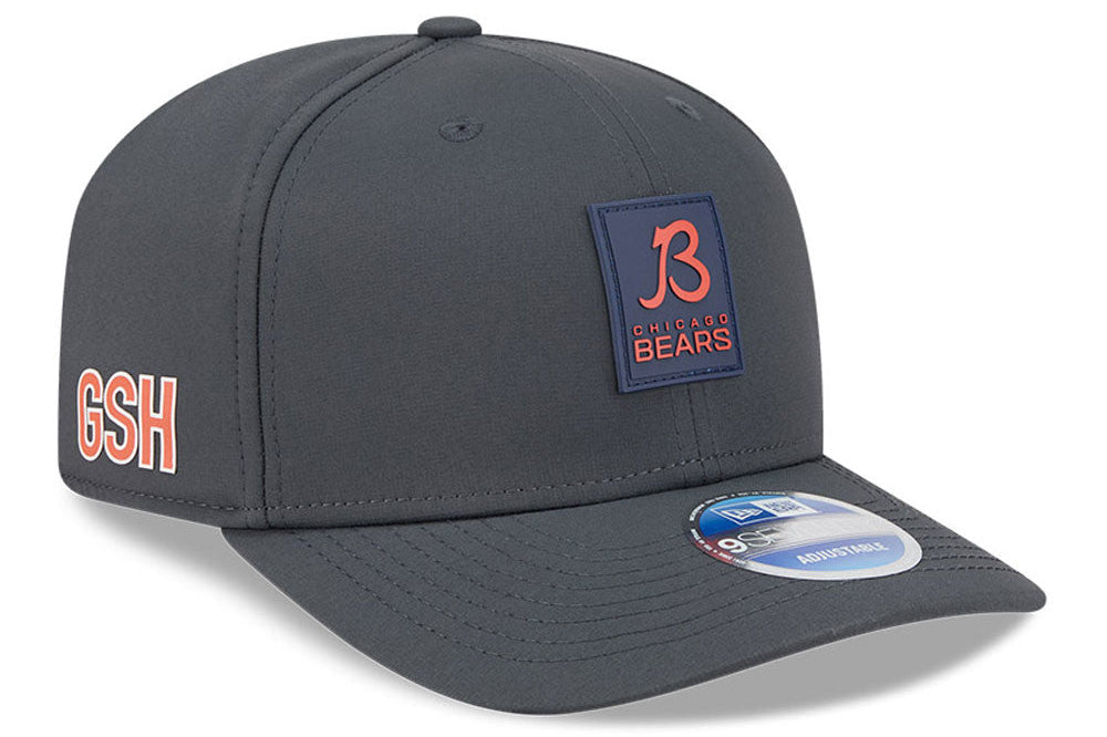 Men's Chicago Bears New Era Graphite 2025 Sideline B 9SEVENTY Cold Adjustable Hat