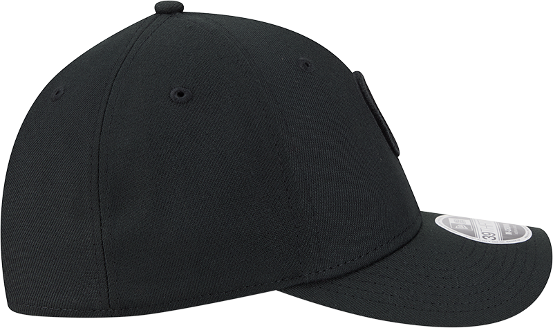 Chicago Cubs New Era M-Crown 39Thirty Black Tonal Flex Fit Hat