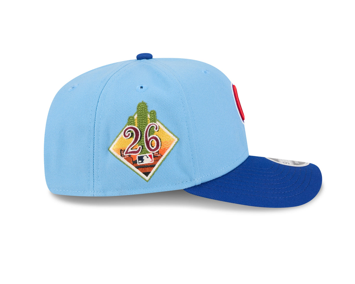 Chicago Cubs New Era 2026 Spring Training 9SEVENTY Stretch Snap Adjustable Hat - Blue