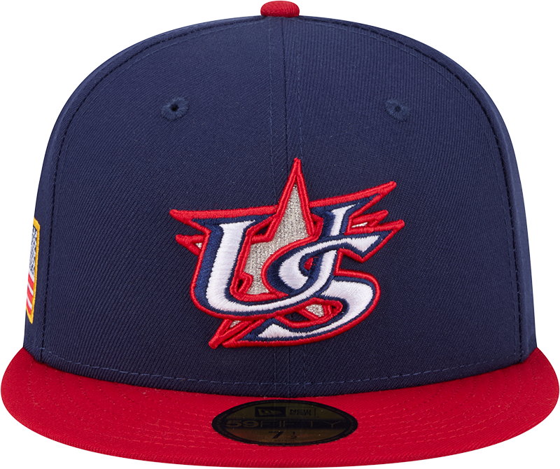 USA Baseball New Era 2026 World Baseball Classic 59FIFTY Fitted Hat - Navy/Red