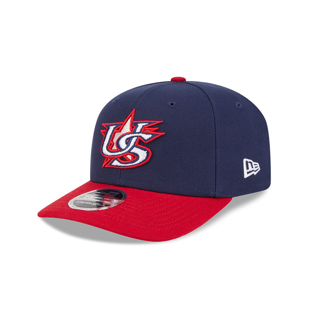 New Era Team USA 2026 World Baseball Classic 9SEVENTY Stretch Snap Adjustable Hat - Navy Blue