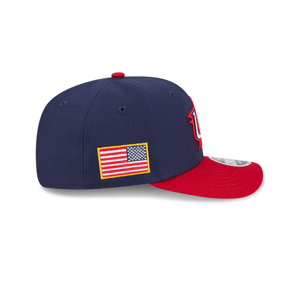 New Era Team USA 2026 World Baseball Classic 9SEVENTY Stretch Snap Adjustable Hat - Navy Blue