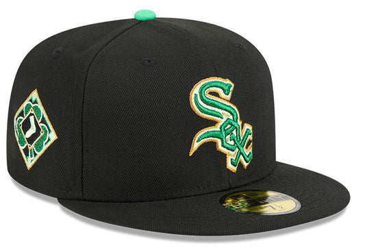 Men's Chicago White Sox New Era Black 2026 St. Patrick's Day Authentic Collection On-Field 59FIFTY Fitted Hat