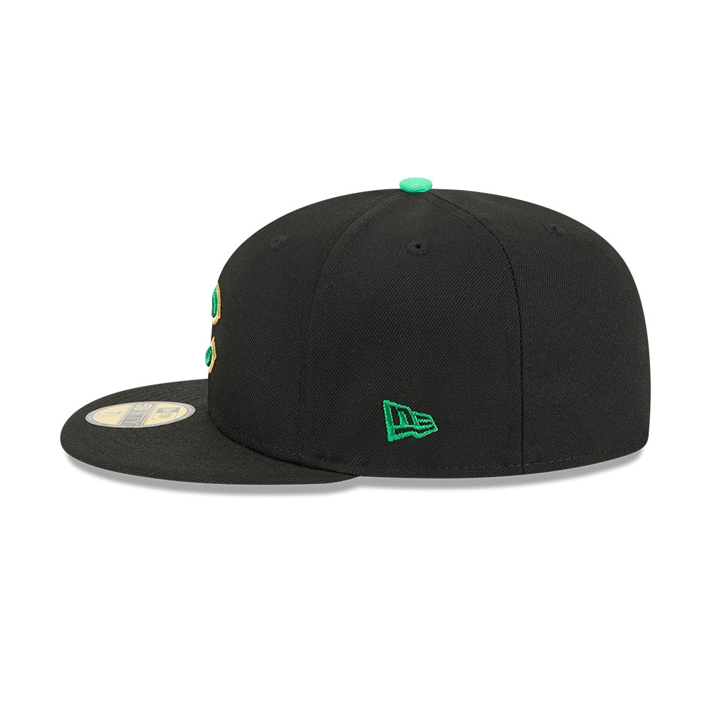 Men's Chicago Cubs New Era Black 2026 St. Patrick's Day Authentic Collection On-Field 59FIFTY Fitted Hat