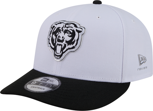 Chicago Bears New Era White/Black 2026 NFL Draft 9FIFTY Snapback Adjustable Hat