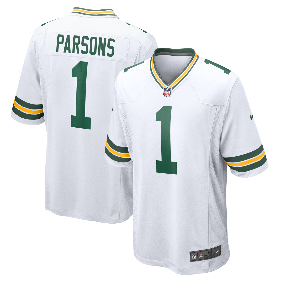 Men's Green Bay Packers Micah Parsons Nike White Player Game Jersey
