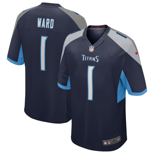 Men's Cam Ward Tennessee Titans Nike Navy Replica Game Jersey