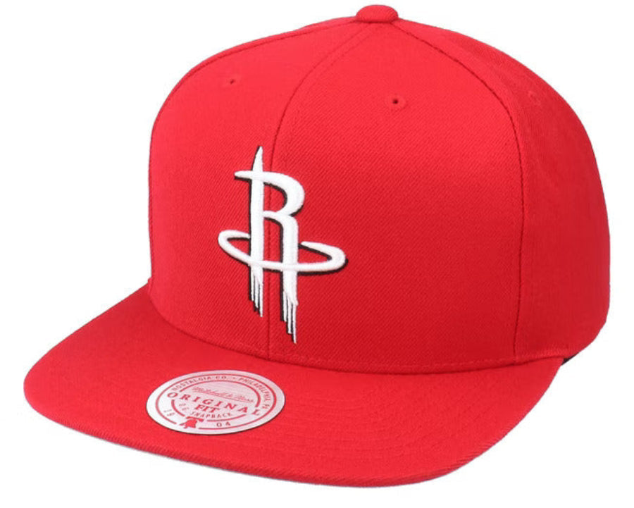 Houston Rockets Ground 2.0 Red Mitchell & Ness Snapback Hat
