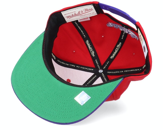 Men's Mitchell & Ness Toronto Raptors HWC Red/Purple Adjustable Snapback Hat