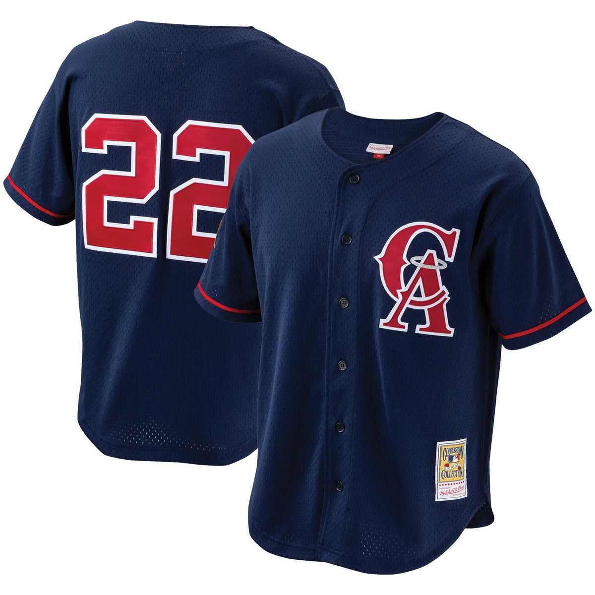 Men's Bo Jackson California Angels Mitchell & Ness Cooperstown Collection Authentic Batting Practice Jersey - Navy