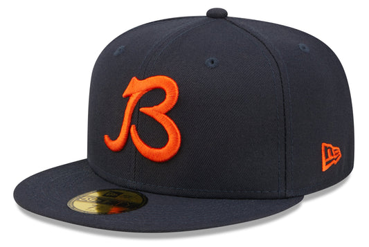 Chicago Bears "B" Logo Nightshift Navy Traditions New Era 59FIFTY Fitted Hat