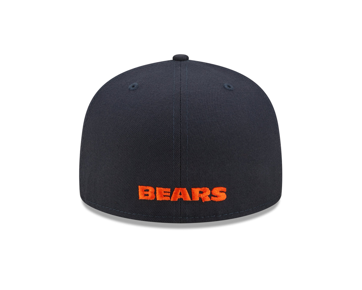 Chicago Bears "B" Logo Nightshift Navy New Era 59FIFTY Fitted Hat