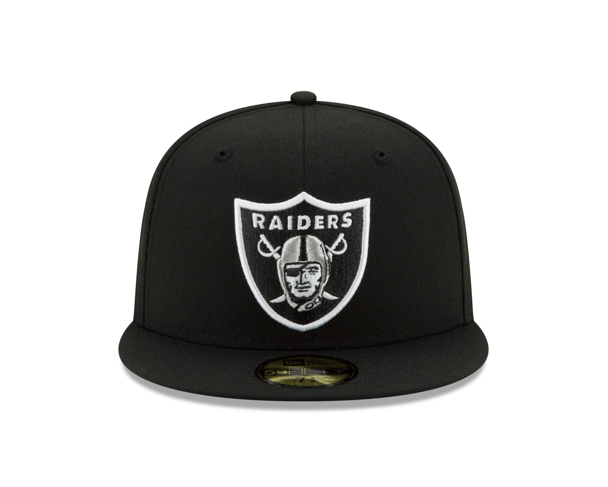 Las Vegas Raiders New Era Black Classic 59FIFTY Fitted Hat