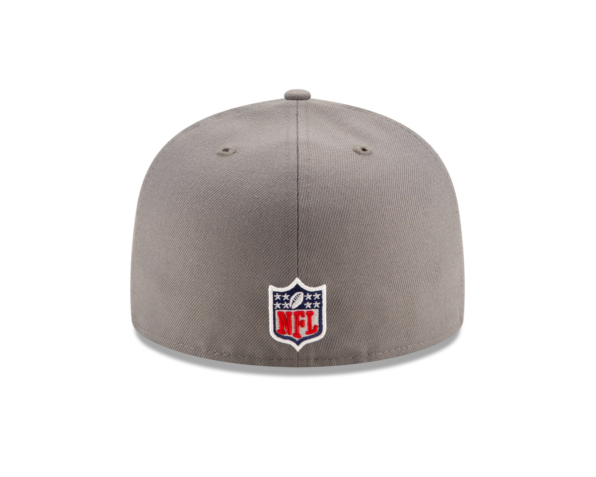 Chicago Bears "B" Logo Storm Gray New Era 59FIFTY Fitted Hat