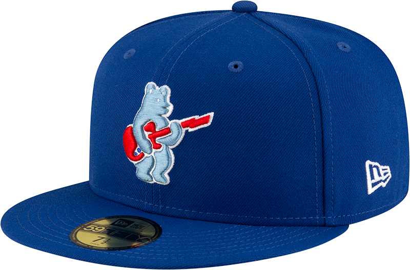Men's Chicago Cubs New Era Royal Alternate Guitar Bear BP 59FIFTY Fitted Hat