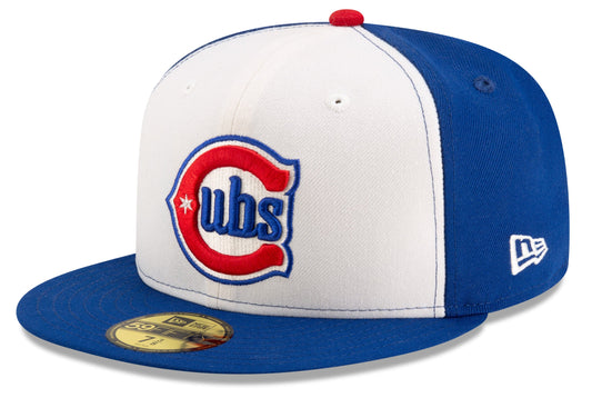Men's Chicago Cubs New Era White/Royal Alternate Authentic Collection On-Field 59FIFTY Fitted Hat