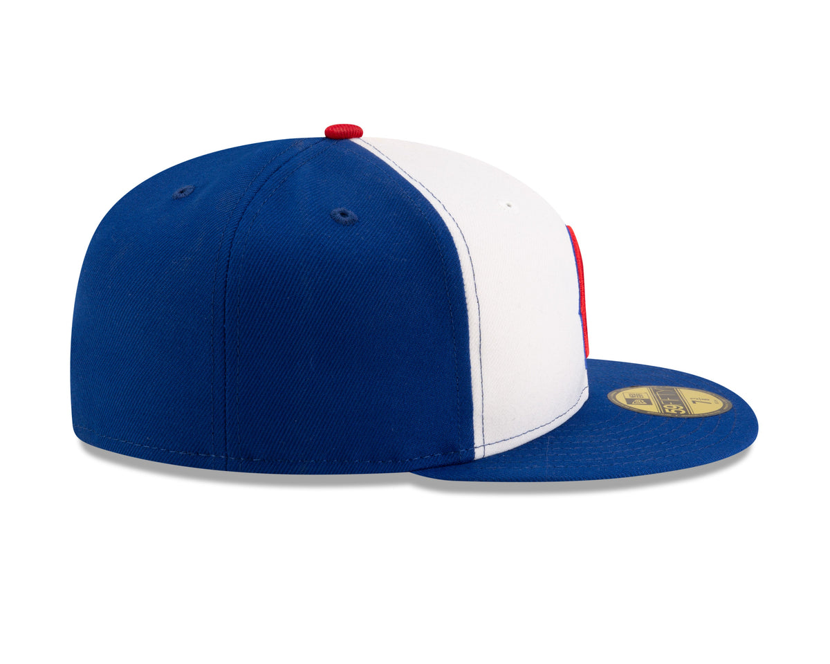 Men's Chicago Cubs New Era White/Royal Alternate Authentic Collection On-Field 59FIFTY Fitted Hat