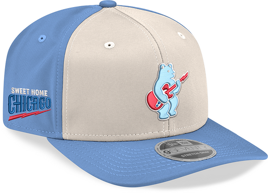Chicago Cubs New Era Guitar Bear Sweet Home Chicago Alternate 2 Sky Blue 9SEVENTY Trucker Hat