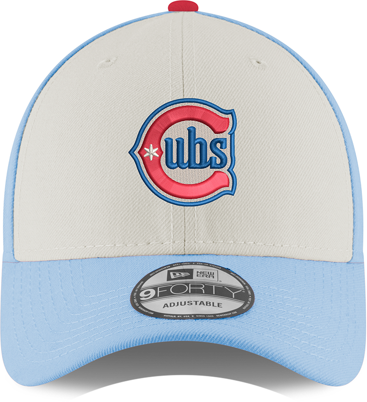 Youth Chicago Cubs Alternate 2 9FORTY Adjustable Chrome/Sky Blue Cap By New Era